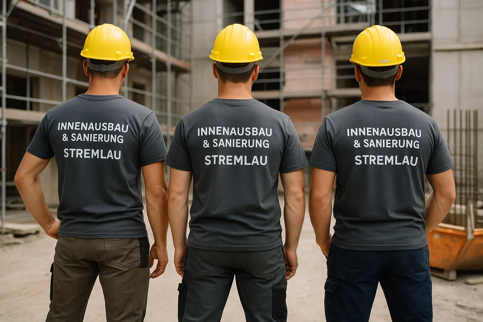 Über uns – Team München Renovierung bei der Arbeit an einem Innenausbau-Projekt.